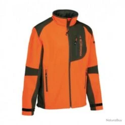 Blouson De Chasse Percussion Softchell - 2XL / Kaki / Orange