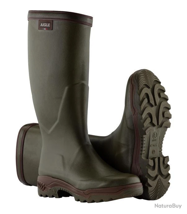 Bottes Caoutchouc Parcours II Kaki Aigle 3 Bottes Caoutchouc Parcours II Kaki Aigle