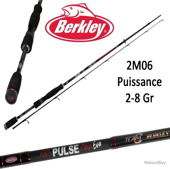 Canne Leurre Spinning Berkley Pulse Evo 2M06 (2/8gr) 692L 3 Canne Leurre Spinning Berkley Pulse Evo 2M06 (2/8gr) 692L