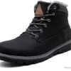 Chaussure De Neige Imperméable En Cuir Noir Foncé Pour Hommes- Livraison Gratuite Et Rapide -Matériel De Pêche 00001 Chaussure de randonne impermeable en cuir noir fonce pour hommes Livraison gratuite et rapide