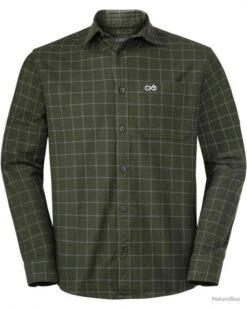 Chemise Element Check Couleur Olive.