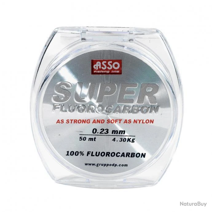 Fluorocarbone Asso "super Fluorocarbon" - Bobine De 50 M Diam. 30/100 3 Fluorocarbone Asso "super Fluorocarbon" - Bobine De 50 M Diam. 30/100