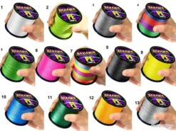 Fil De Peche Multifilament PE 4 Brins 300m, Couleur: Au Choix, Modele: 0.45mm 29.6kg