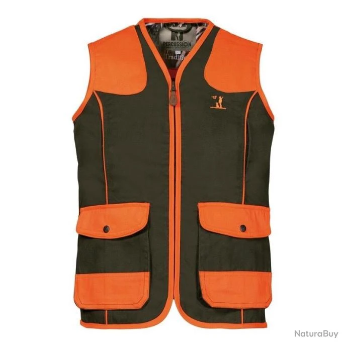 Gilet Percussion Tradition Haute Visibilité Enfant KAKI/ORANGE - TAILLE 10 ANS 3 Gilet Percussion Tradition Haute Visibilité Enfant KAKI/ORANGE - TAILLE 10 ANS