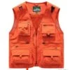 Mountain Gilet De Pêche 12 Poches, Coloris ORANGE......LIV OFFERTE -Matériel De Pêche 00001 Gilet de Peche 12 poches coloris ORANGE.LIV OFFERTE