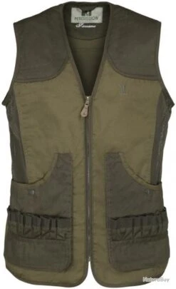 Gilet De Chasse Savane Percussion Kaki