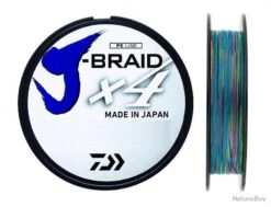 J-Braid X 4 1500 M Multicolore Tresse Daiwa Ø 29/100 / # PE 4.0 / 18.6 Kg / 41 Lb