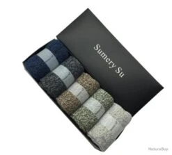 Lot 5 Paires De Chaussettes D'hiver, Cachemire, Chaude Super Qualité........coloris 988