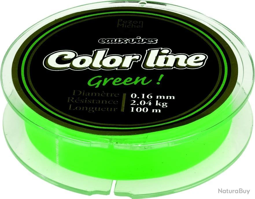 Monofilament Pezon & Michel Eaux Vives Color Line Green 18,5/100-2,5KG 2 Monofilament Pezon & Michel Eaux Vives Color Line Green 18,5/100-2,5KG