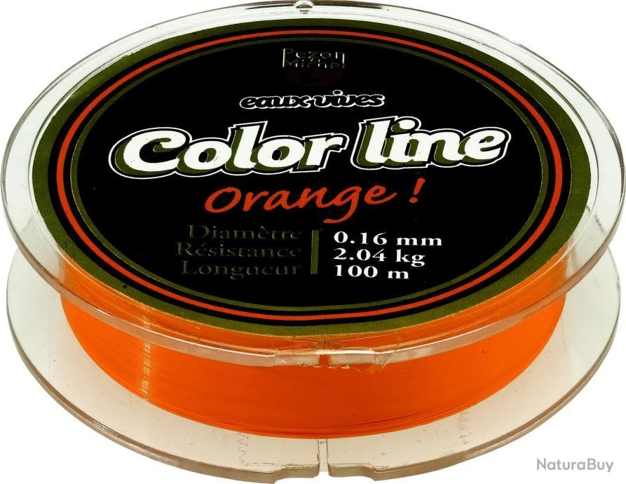 Monofilament Pezon & Michel Eaux Vives Color Line Orange 16,5/100-2KG 3 Monofilament Pezon & Michel Eaux Vives Color Line Orange 16,5/100-2KG