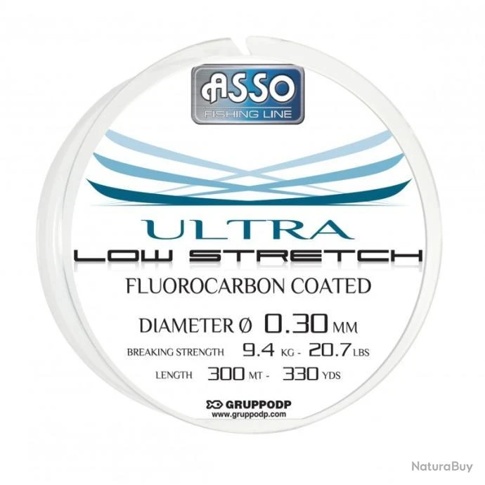 Nylon Asso Ultra Low Stretch - 300 M 22/100-5,2KG 3 Nylon Asso Ultra Low Stretch - 300 M 22/100-5,2KG