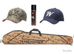 Pack Winchester 2 Casquettes 1892 Et Duckwater + Fourreau Winston + Huile Pour Arme