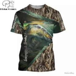 SUPERBE : T - Shirts Impression 3 D PÈCHE REF 1208