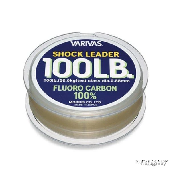 Shock Leader Varivas Fluoro Carbon 100% 30m 70/100 3 Shock Leader Varivas Fluoro Carbon 100% 30m 70/100