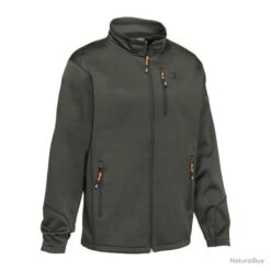 Sweat Shirt Zippé Percussion Kaki - Taille M