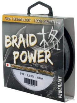 TRESSE BRAID POWER GRISE 130M NPC 0.16mm-13kg