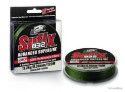 Tresse Sufix 832 Braid L.vis Green 250m Ø 38/100