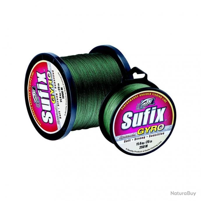 Tresse Sufix Gyro Braid Deep Green 3200m Ø 17/100 3 Tresse Sufix Gyro Braid Deep Green 3200m Ø 17/100