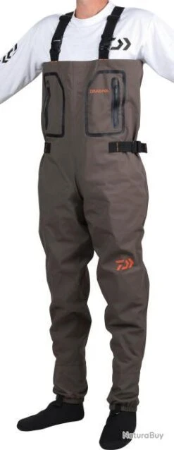 Waders Respirant 4 Couches Chaussons Néoprène Daiwa Taille L Pointure 42/43