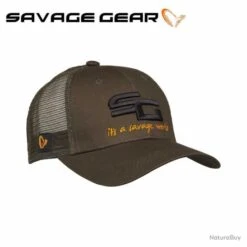 Casquette Trucker Savage Gear SG4 One Size Olive Green -Matériel De Pêche 00002 Casquette Trucker Savage Gear SG4 One Size Olive Green