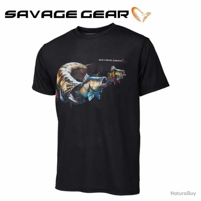 T Shirt Savage Gear Cannibal Tee Black 4 T Shirt Savage Gear Cannibal Tee Black – Image 2