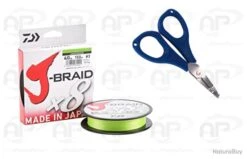 Tresse Daiwa J-Braid Grand X8 + Ciseau Offert Chartreuse 0.20mm 135m