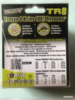 300 M Tresse 40 Kg Verte 0.45 Mm .TR8 Peche MER Trident Tortue -Matériel De Pêche 00003 300 m tresse 40 kg verte 0.45 mm .TR8 peche MER trident tortue