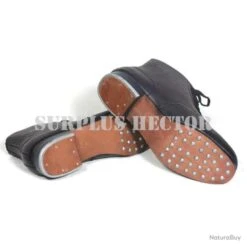 Brodequins Allemand Cuir- Chaussure Bottes Wh - Reproduction Premium - Militaria Ww2 -Matériel De Pêche 00003 Brodequins allemand cuir chaussure bottes wh reproduction premium militaria ww2