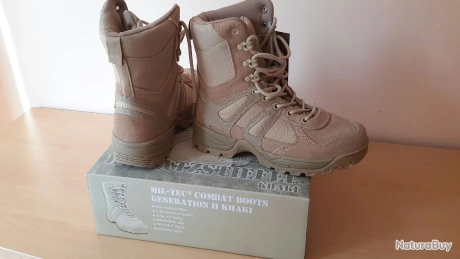 Chaussures Bottes Combat G2 Tan Neuf 5 Chaussures Bottes Combat G2 Tan Neuf – Image 3