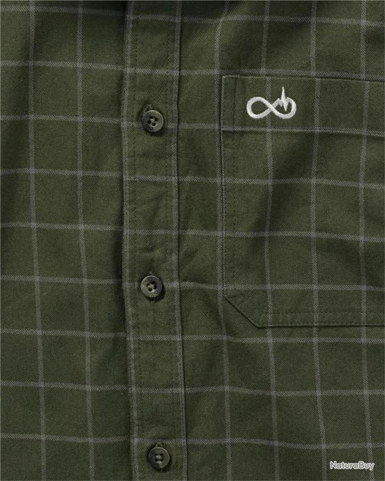 Chemise Element Check Couleur Olive. 5 Chemise Element Check Couleur Olive. – Image 3