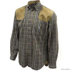 Chemise De Chasse Sologne En Coton 3XL (Taille 6) -Matériel De Pêche 00003 Chemise Percussion Sologne marron 3XL Taille 6