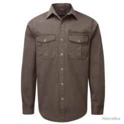 Chemise Brune SHOOTERKING FOREST -Matériel De Pêche 00003 Chemise brune SHOOTERKING FOREST S