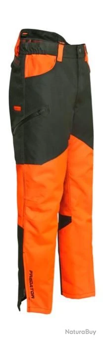 Pantalon Fuseau De Traque Percussion Predator R2 Kaki Et Orange TAILLE 48