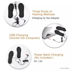 !!!! LIVRAISON OFFERTE !!!! Semelles Chauffantes T40 à T44 Réf 69 -Matériel De Pêche 00004 SANS PRIX DE RESERVE Semelles chauffantes T40 a T44 ref 6905