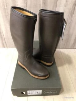 Bottes Le Chameau Saint-Hubert Héritage Doublées Cuir 45 Mollet 44