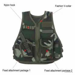 Gilet Enfant, Camouflage, Taille L, Pour Enfants De 9ans à 14ans. -Matériel De Pêche 00004 Gilet enfant camouflage taille L pour enfants de 9ans a 14ans