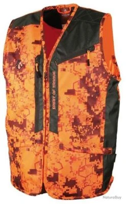 Somlys Gilet Spirit Of Track Orange Camouflage 251 Jusqu'au 5XL!!!