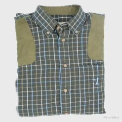 Chemise De Chasse Sologne En Coton 3XL (Taille 6) -Matériel De Pêche 00006 Chemise Percussion Sologne marron 3XL Taille 6