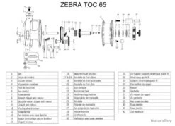 Zebra Toc 65 Moulinet Truite Au Toc Garbolino -Matériel De Pêche 00009 Zebra Toc 65 Moulinet Truite Au Toc Garbolino