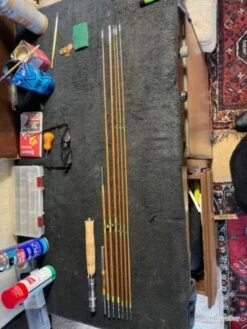 OCEAN Canne Mouche Bambou Revendu Transformable En Lancé -Matériel De Pêche 00010 Canne mouche bambou revendu Transformable en lance