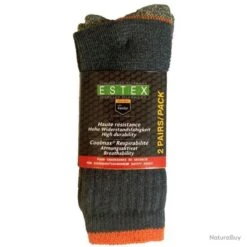 Chaussettes Trek Coolmax 2 Paires Estex - Gris - 39-42 9 Chaussettes Trek Coolmax 2 Paires Estex - Gris - 39-42 -Matériel De Pêche 00012 Chaussettes techniques Trek Coolmax 2 Paires Estex Gris 39 42 FR