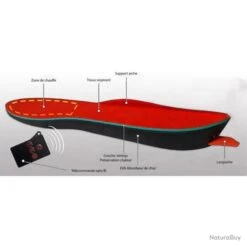 Semelles Chauffantes à Télécommande Elite Heat - Rouge / 35 - 40 -Matériel De Pêche 00043 Semelles chauffantes a telecommande Elite Heat Rouge 35 40